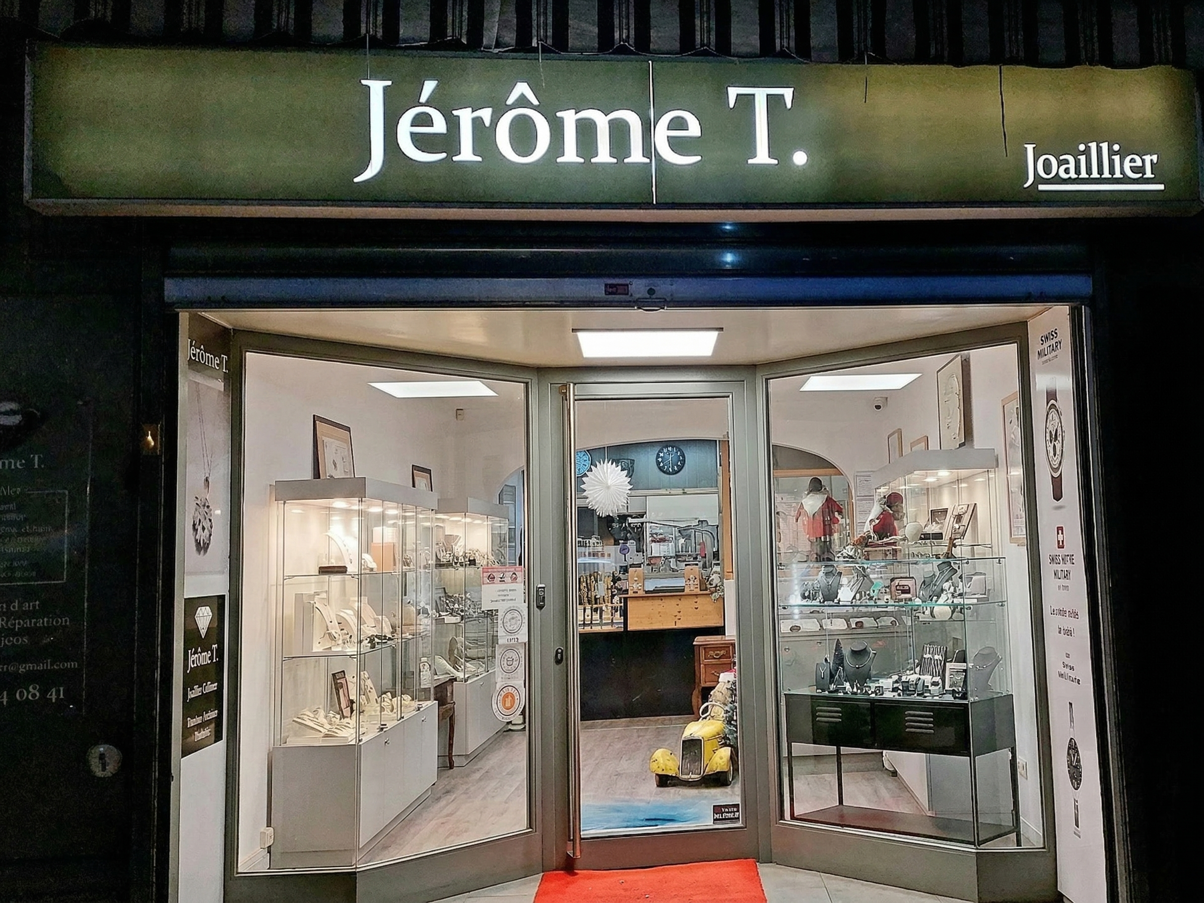 Fa&ccedil;ade de la boutique J&eacute;r&ocirc;me T. Joaillier